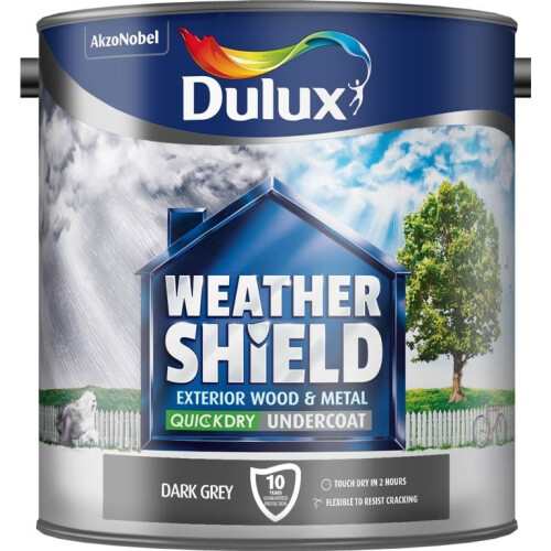Dulux Dulux - Weathershield Quick Dry Undercoat 2.5L - Dark Grey