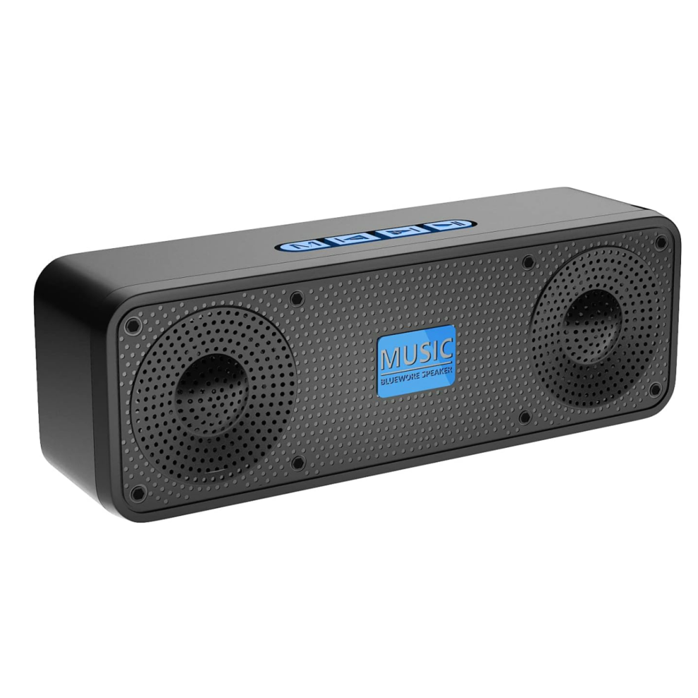 Chronus Portable Wireless Bluetooth Speaker With 5W Single Speaker, Fm Radio, Aux, Tf, 8H Playtime(Black) Black 9331562997103