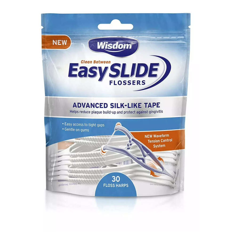 Wisdom Easy Slide Flossers And Floss Picks 30S