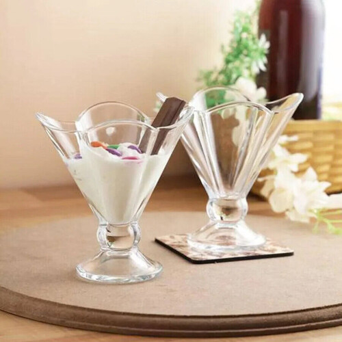 (2) Ice Cream Dessert Bowl Glassware Serving Dish 2