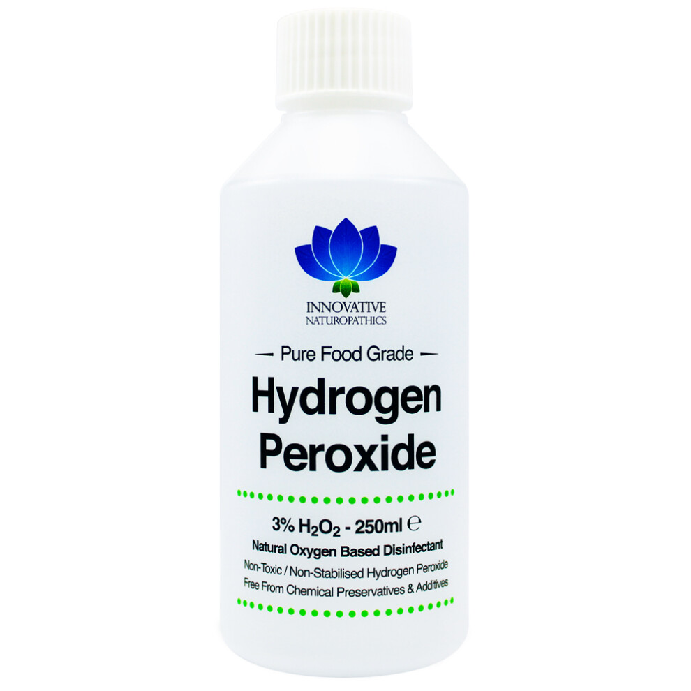 3% Food Grade Hydrogen Peroxide 250ml Unstabilized and Additive Free