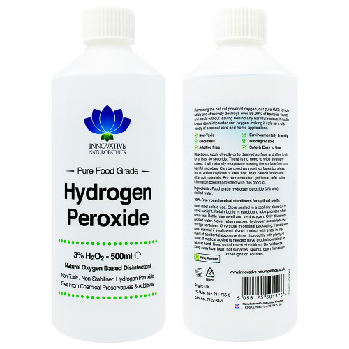 3% Food Grade Hydrogen Peroxide 500ml Unstabilized and Additive Free 2