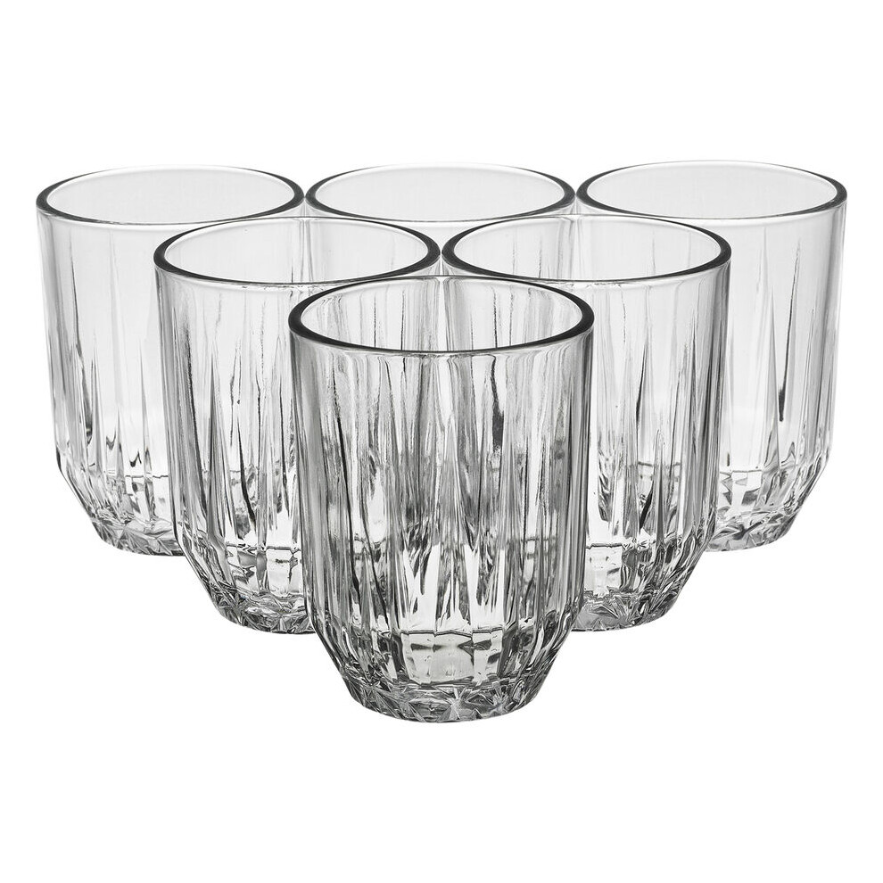 (250ml) Glass Drinking Whiskey Tumblers Cups