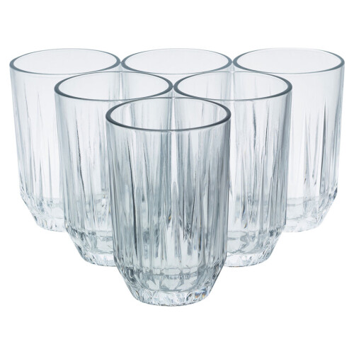 URBN Living (350ml) Glass Drinking Whiskey Tumblers Cups