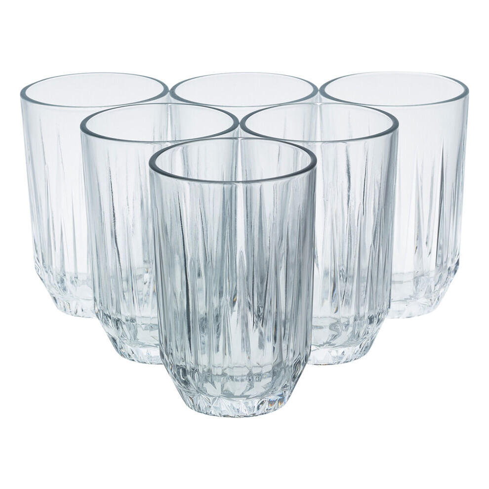 (350ml) Glass Drinking Whiskey Tumblers Cups