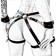 Sexy Bondage Sets, BDSM Kit Bondage Set for Couples, Women's Restraints Toy with 2 Wrist Cuffs&Thigh Cuffs