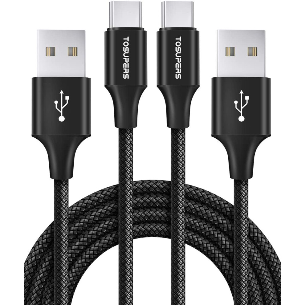 [10Ft, 2-Pack] Usb C Cable Fast Charging, Long Usb A To Type C Charger Cable Braided For Samsung Galaxy A10e A03s A13 A32 A50 A51 A52 A53 A71 Note 20 7386060610414