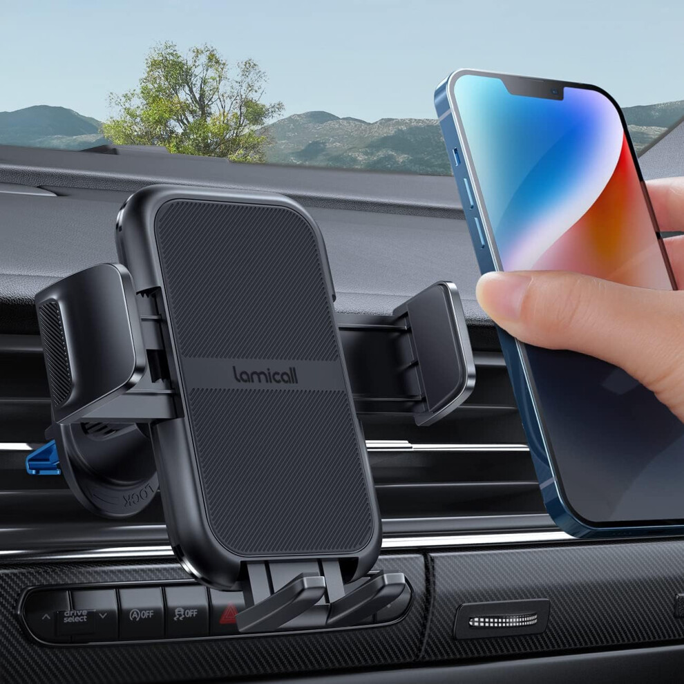 2024 Wider Clamp & Metal Hook Car Phone Holder Vent [Thick Cases Friendly] Phone Holders For Your Car Mount Automobile Hands Free Cradle Air Vent For 7386060607506