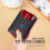 Red Men's Wallets Slim Rfid Leather 2 ID Window With Gift Box 3