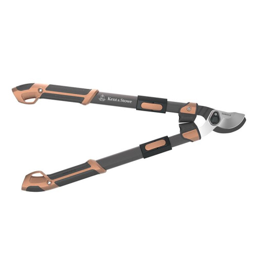 Kent & Stowe SureCut All-Purpose Extra Power Loppers with Telescopic Handles, 35mm Cut, Rust-Resistant SK5 Blades, Reflex Energy System