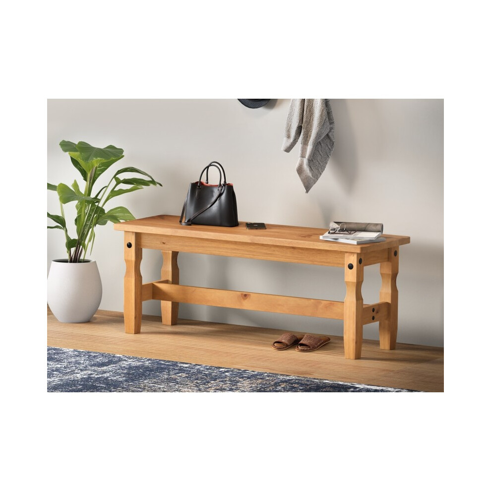 Corona 4'0" Dining Bench Solid Pine Furnitue