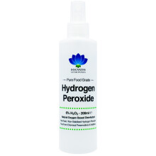 6% Food Grade Hydrogen Peroxide Spray - 200ml, Pure, No Additives, BPA-Free Bottle for Sanitising & Cleaning