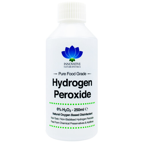 6% Food Grade Hydrogen Peroxide 250ml Unstabilized and Additive Free