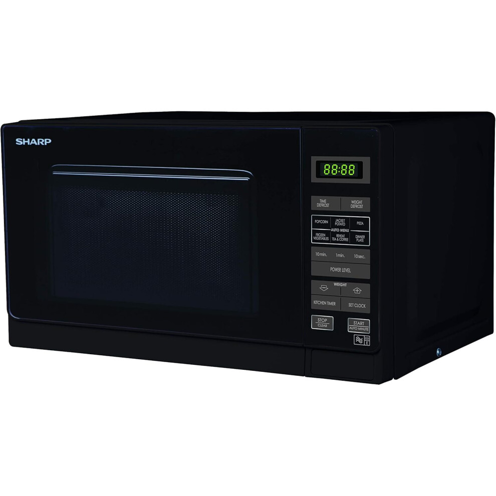 (Black) Touch Control Microwave Oven, 20 Liter Capacity, 800 Watts, Black