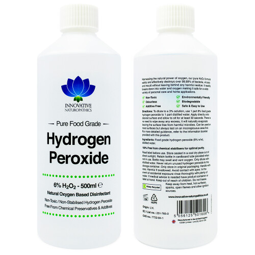 6% Food Grade Hydrogen Peroxide 500ml Unstabilized and Additive Free 2