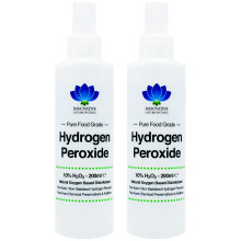 Hydrogen Peroxide Spray - Food Grade - 10% - 200ml - Pack of 2
