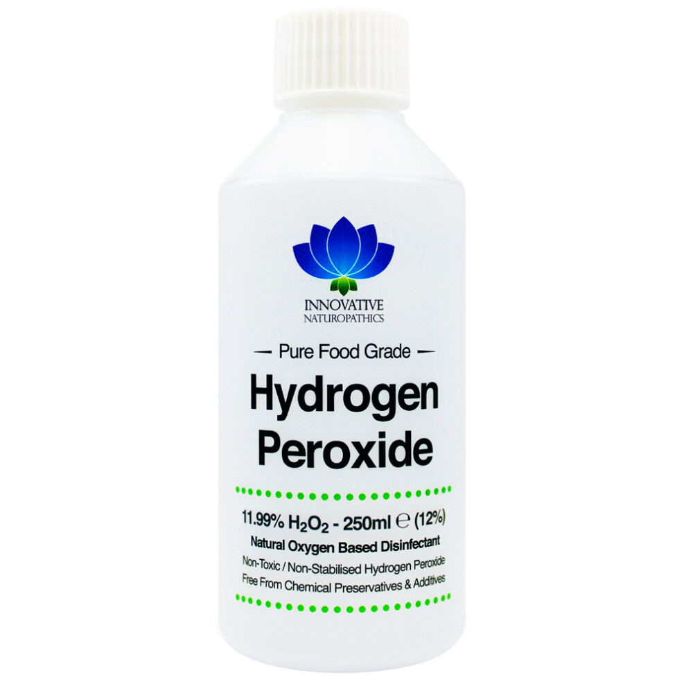 12% (11.99%) Food Grade Hydrogen Peroxide 250ml Unstabilized