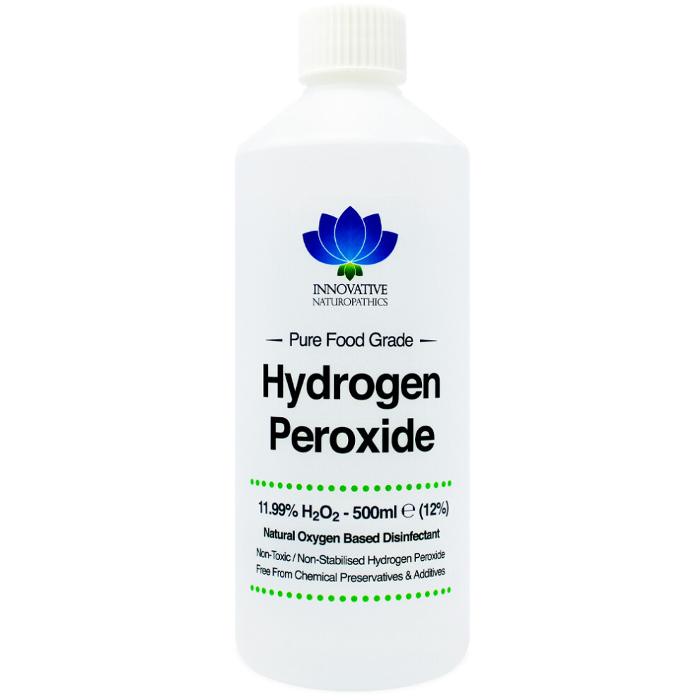 Innovative Naturopathics 12% (11.99%) Food Grade Hydrogen Peroxide 500Ml Unstabilised
