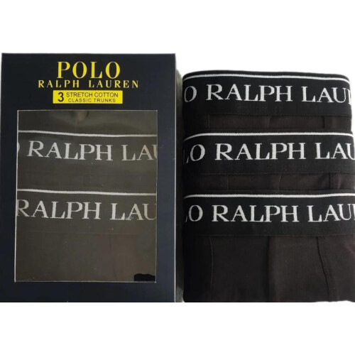 Ralph Lauren (S) Polo Ralph Lauren Classic Boxer Trunks 3Pack Black 2