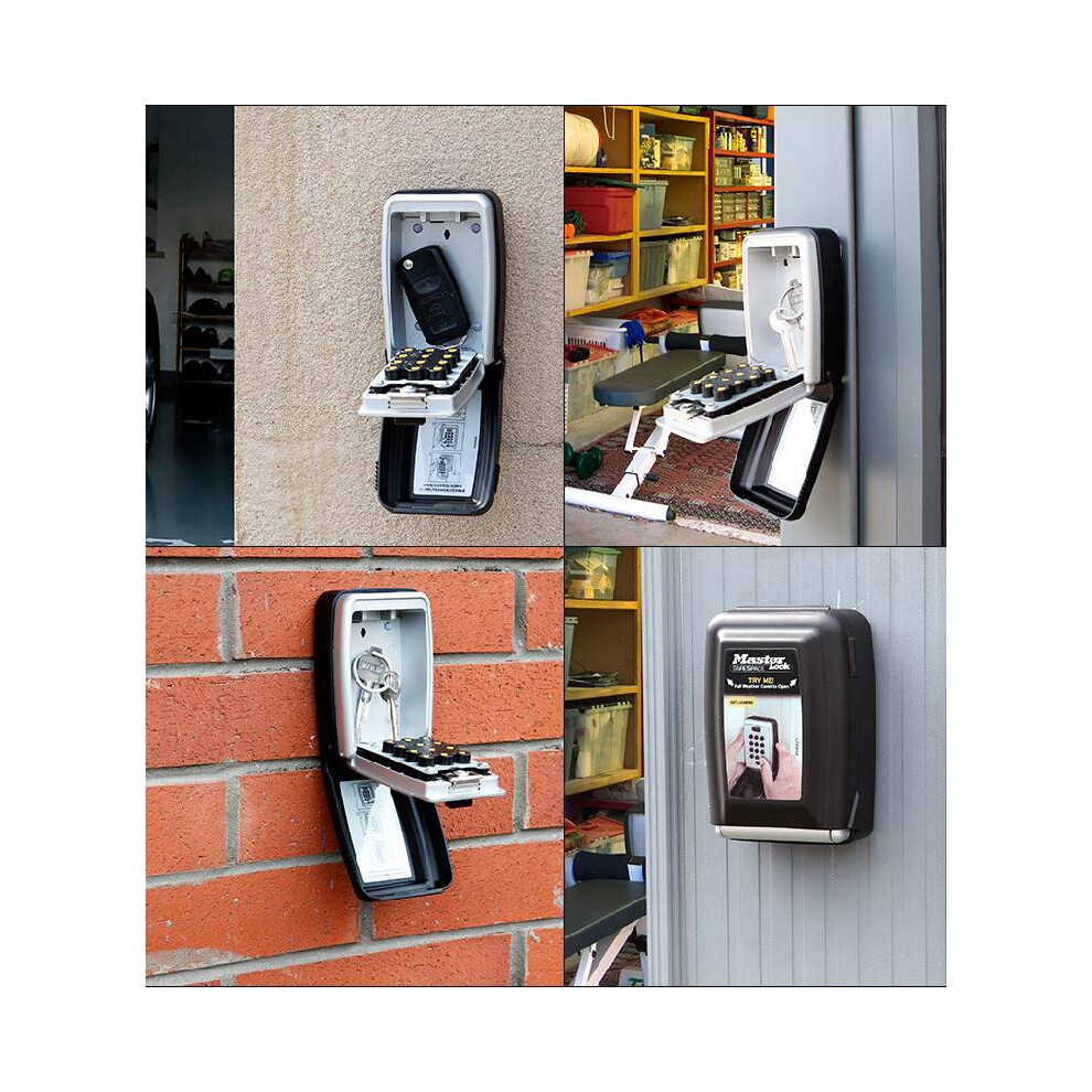 Wall Key Safe Mounted Push Button Combination Weatherproof Outdoor Key Lock Box