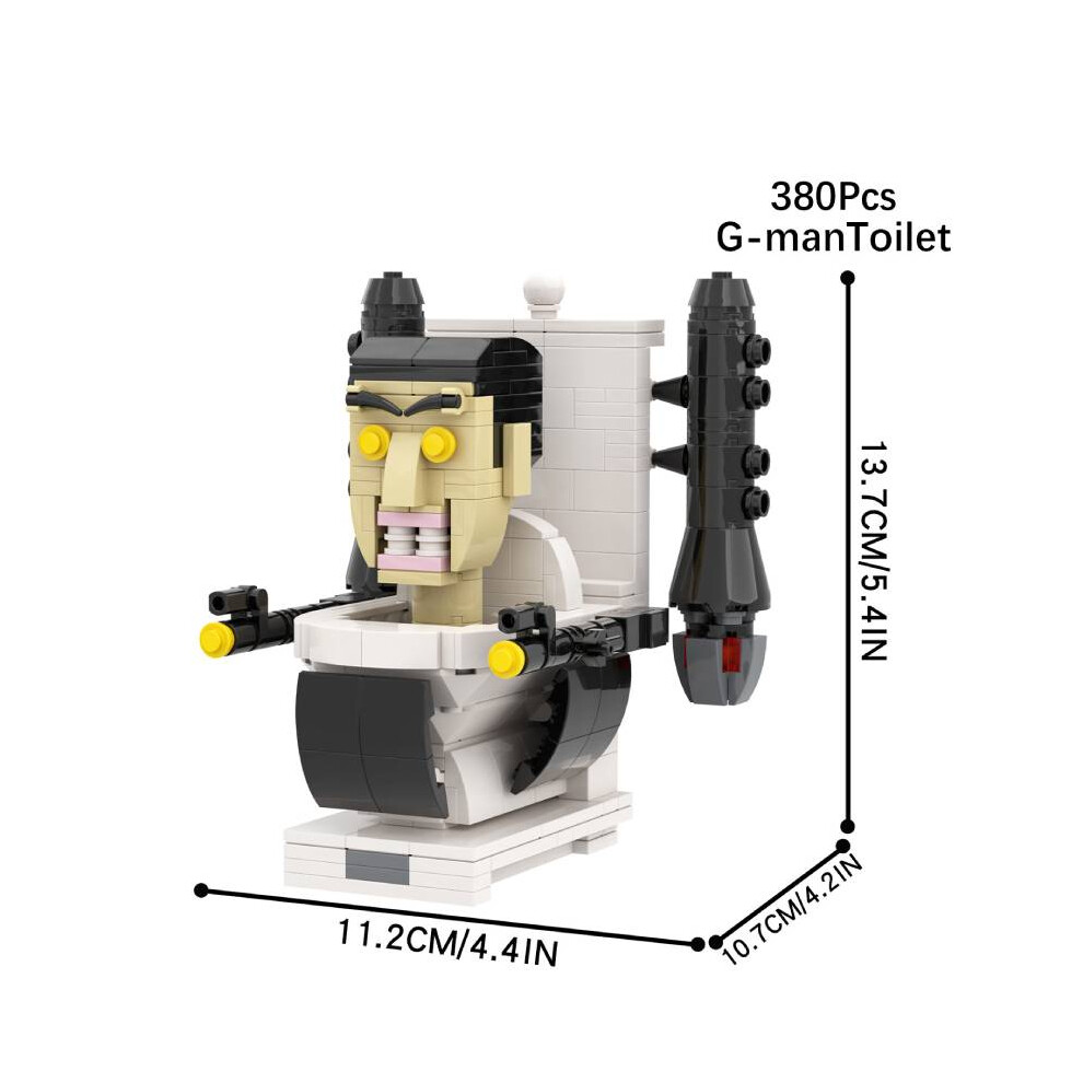 Dinamr (G Man) Toilet Man Skibidi Assembly Building Block Particle Toys Model Figures Collect