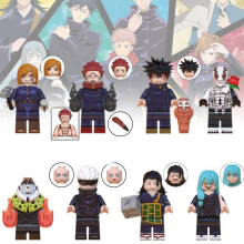Jujutsu Kaisen Building Block Toy Mini Figures Diy Model Abs Plastic Kids Gift