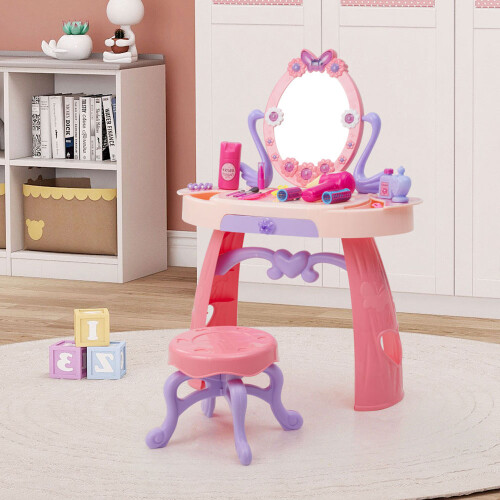 Living And Home Dressing Table Toy Set with Drawer for Kids