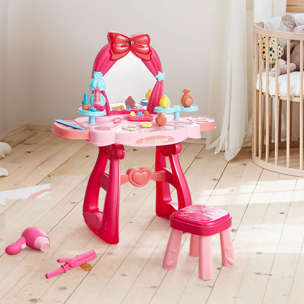 Dressing Table Toy Set with Stool for Kids