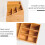 Homcom HOMCOM Organiser Holder Multi-Function Storage Caddy Drawers Natural Bamboo 5