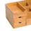 Homcom HOMCOM Organiser Holder Multi-Function Storage Caddy Drawers Natural Bamboo 7