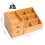 Homcom HOMCOM Organiser Holder Multi-Function Storage Caddy Drawers Natural Bamboo 2