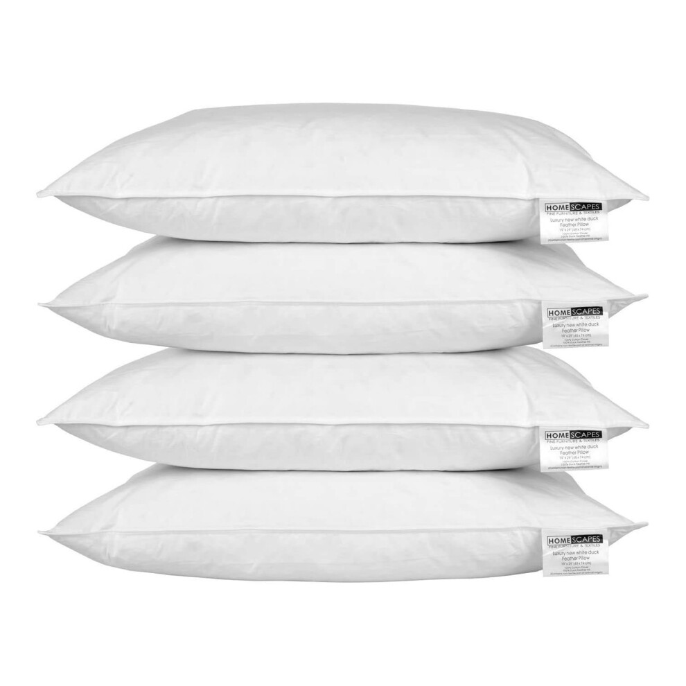 Duck Feather Pillow X 4