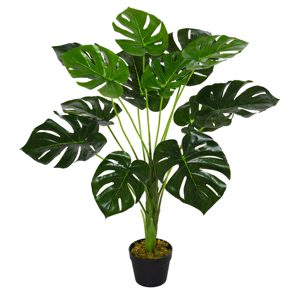 85cm/2.8FT Artificial Monstera Plant Realistic Fake Tree Potted