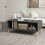 Homcom HOMCOM Coffee Table Modern Centre Table with Storage Rectangular Side Table Grey 7