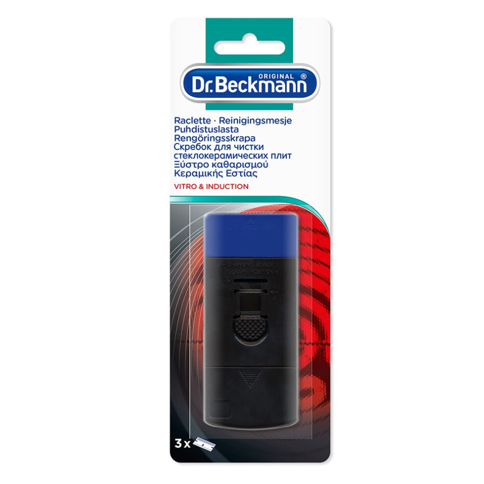 Dr. Beckmann Glass Ceramic Hob Induction Scraper Knife Cleaner 3 blade