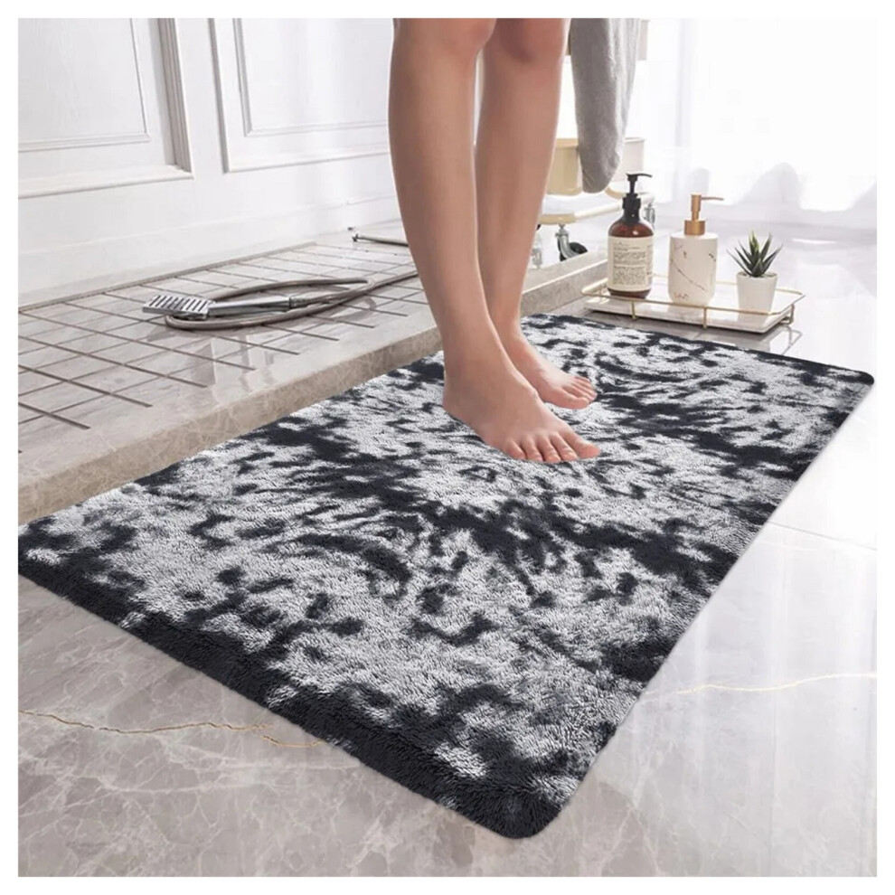 (50cm x 80cm (1ft 6" x 2ft 6")- Mat, Dark Grey) Extra Large Rug Soft Shaggy Living Room Carpet Mat