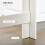 Homcom HOMCOM Bar Table Coffee Table Kitchen Dining Table with 4-Tier Shelf Grey 4