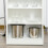 Homcom HOMCOM Bar Table Coffee Table Kitchen Dining Table with 4-Tier Shelf Grey 7