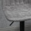 Homcom HOMCOM Set Of 2 Microfibre Retro Tub Bar Stools Metal Frame Footrest Seat Grey 6