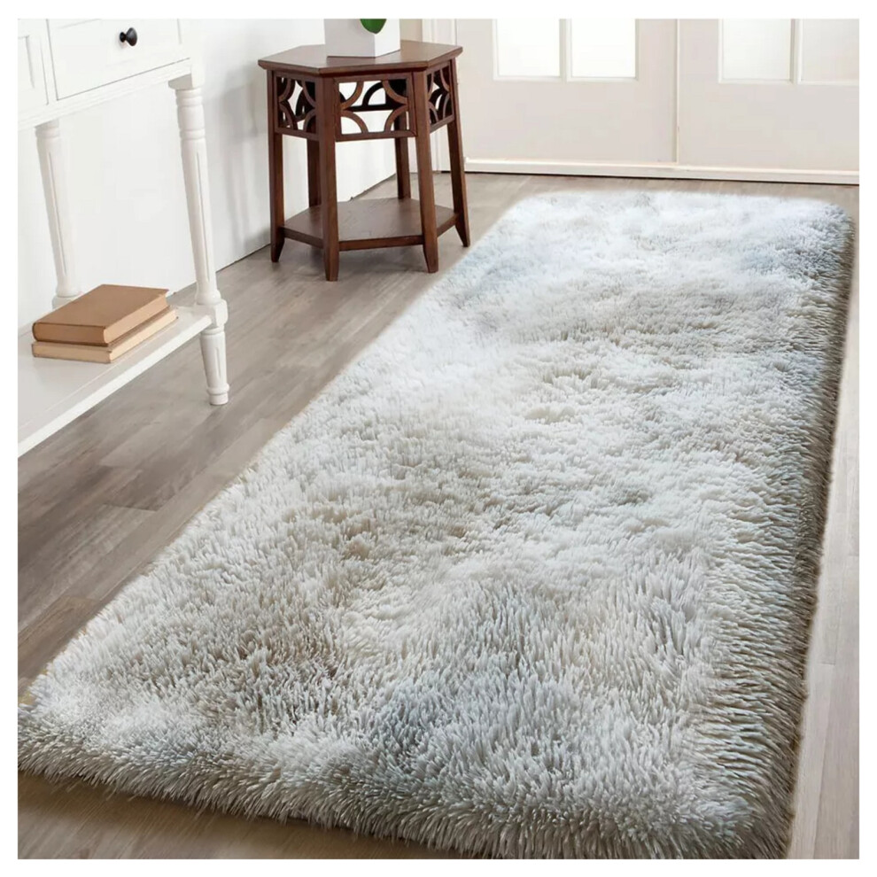 (80cm x 150cm (2ft 8" x 5ft), Light Grey) Extra Large Rug Soft Shaggy Living Room Carpet Mat-image-OPC-PBRGGFS-NEW