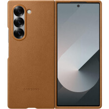 Samsung Galaxy Z Fold 6 Faux Leather/Kindsuit Case Tan - EF-VF956PAEGWW