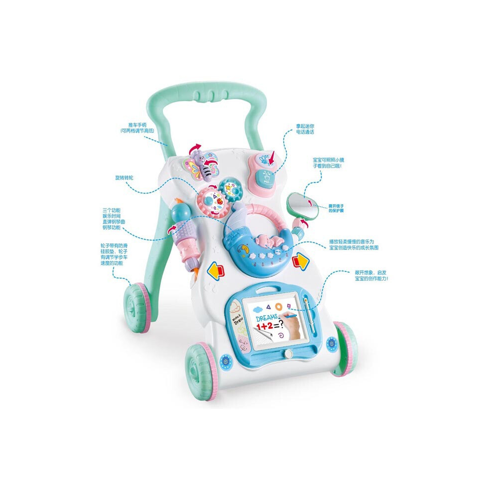 (696-r8) Music Baby Walker Toys Car with Water tank, Color box