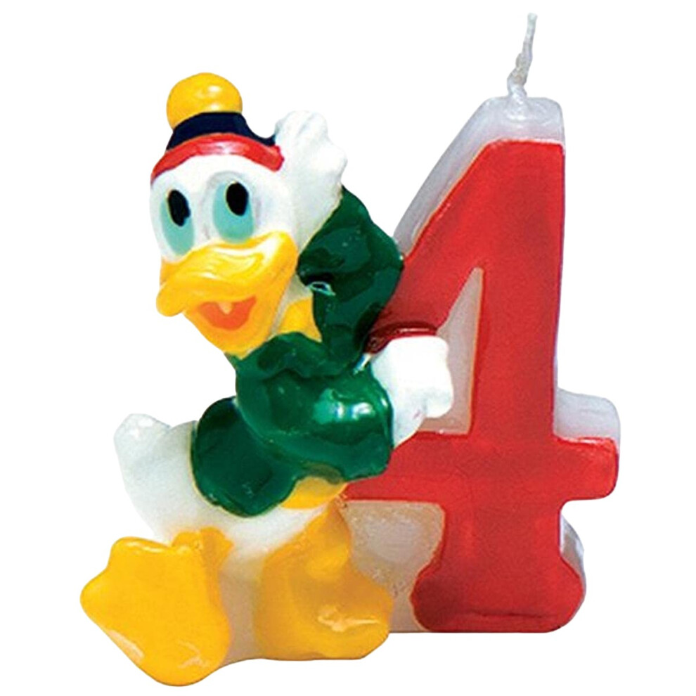 Number Donald Duck 4th Birthday Candle