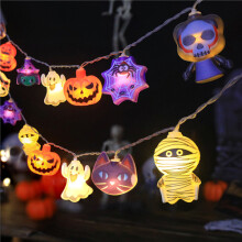 (O) 9.84 ft 20 LEDs Halloween Lights Party Decor