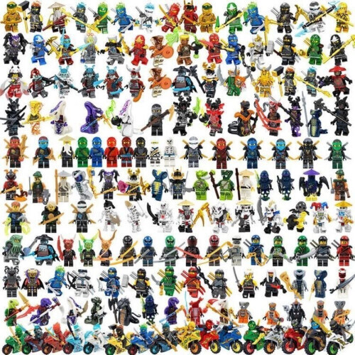 (50Pcs Random) 12-100Pcs Random Mini Figure Action Toys Building Blocks Gift For Kids