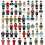 (50Pcs Random) 12-100Pcs Random Mini Figure Action Toys Building Blocks Gift For Kids 3