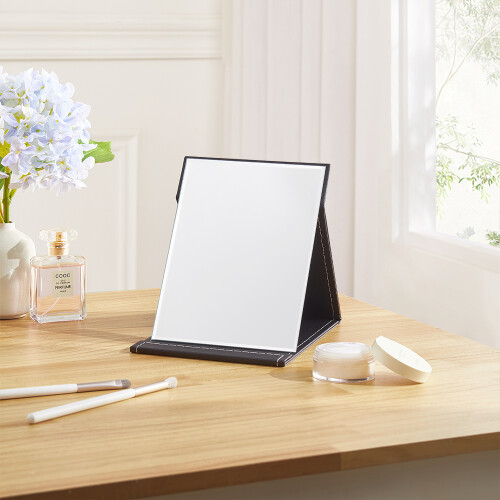 Living And Home Foldable Protable Tabletop Mirror
