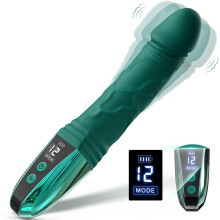 Realistic Vibrator Dildo Sex Toy, Anal Dildos Adult Toys with LED Display for Women G Spot Stimulation Vibrating Dildo Male Sex Toy