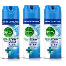 Dettol Disinfectant All-in-One Spray Fresh Scent 3 x 400ml Import Stock
