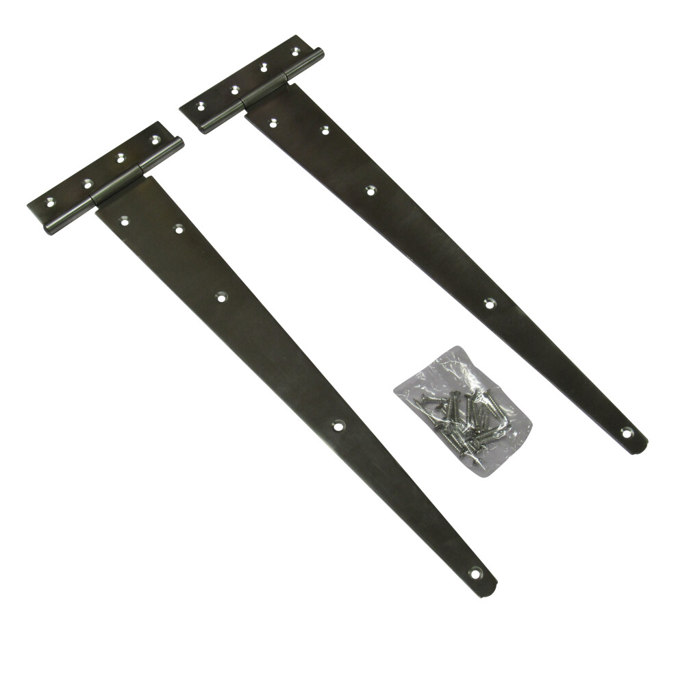(18" / 450MM) Stainless Steel T Hinges Pair (Door Gate T-Strap)
